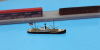 Freighter  "G. Russ" with load (1 p.) GER 1921 Mercator M 503